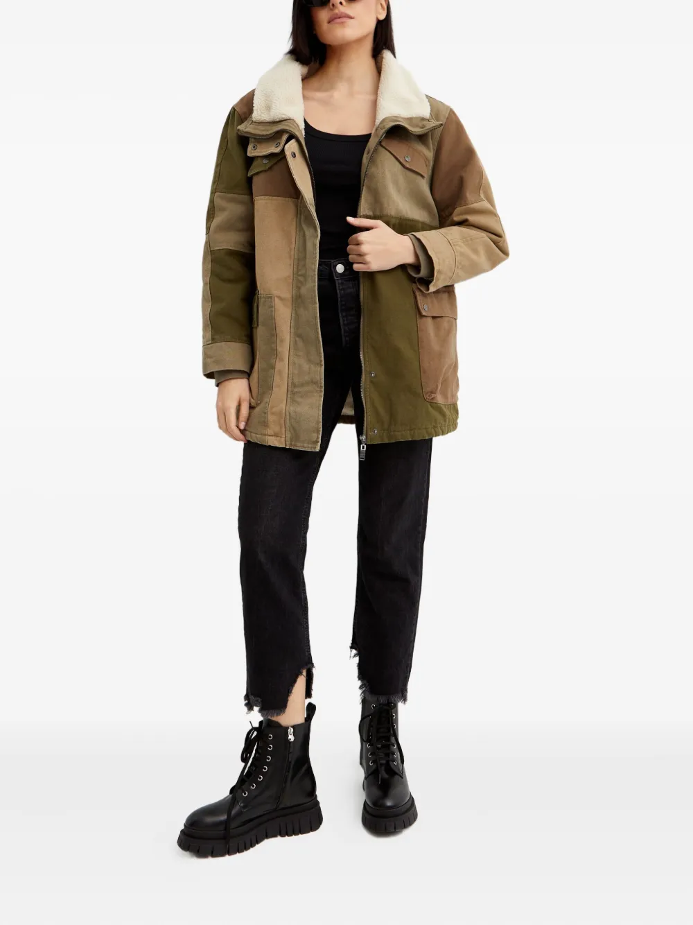 One Teaspoon manteau à design patchwork | Manteaux militaires | Image 2