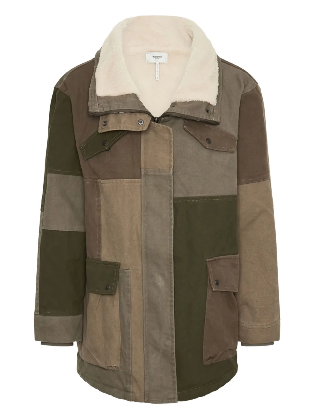 One Teaspoon manteau à design patchwork | marron | Image 1