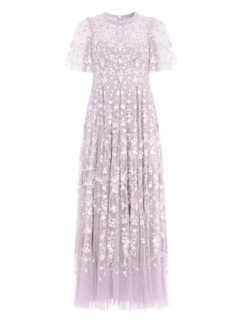 Needle & Thread Victoria Ditsy floral-embroidered midi dress