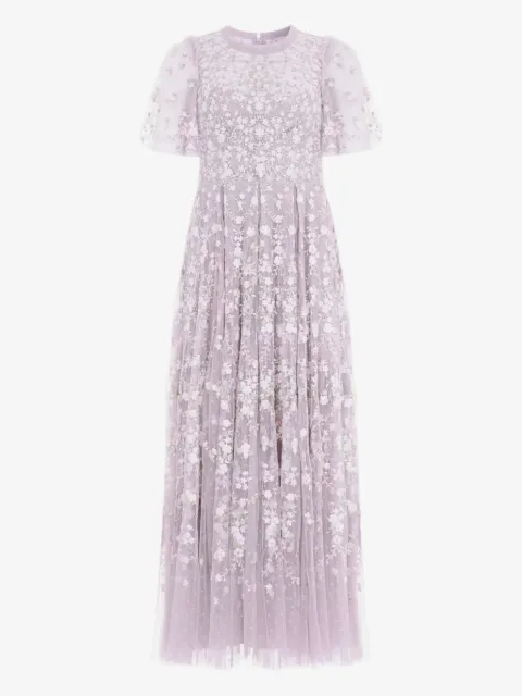 Needle & Thread Victoria Ditsy floral-embroidered midi dress