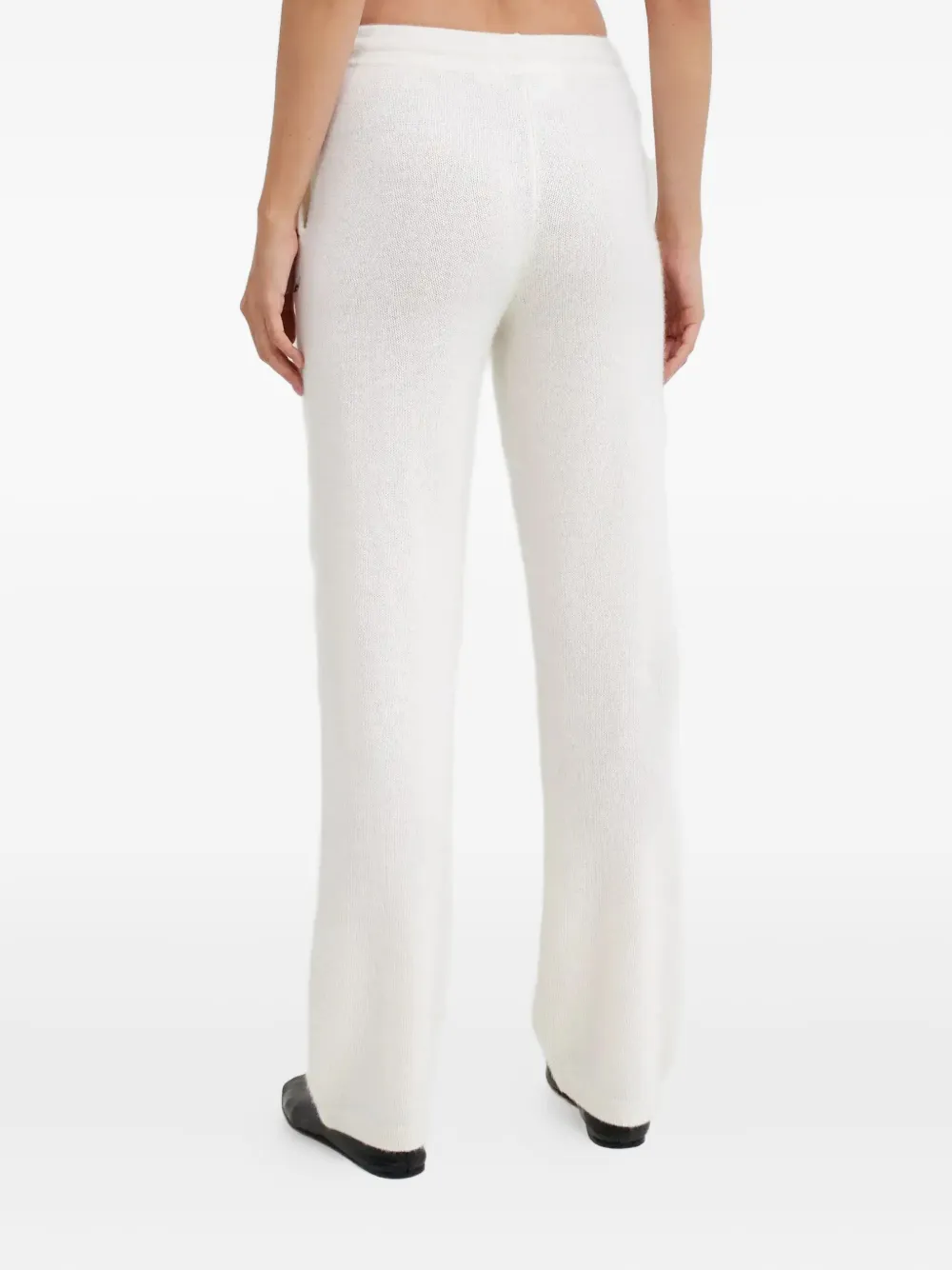 Sporty And Rich Logo-embroidered Trousers In White