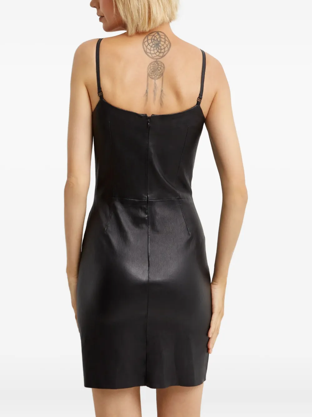 Manokhi Adjustable-strap Mini Dress In Black