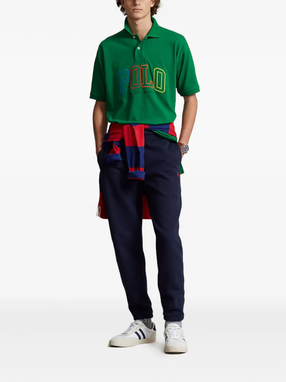 Polo Ralph Lauren embroidered-logo polo shirt - Groen