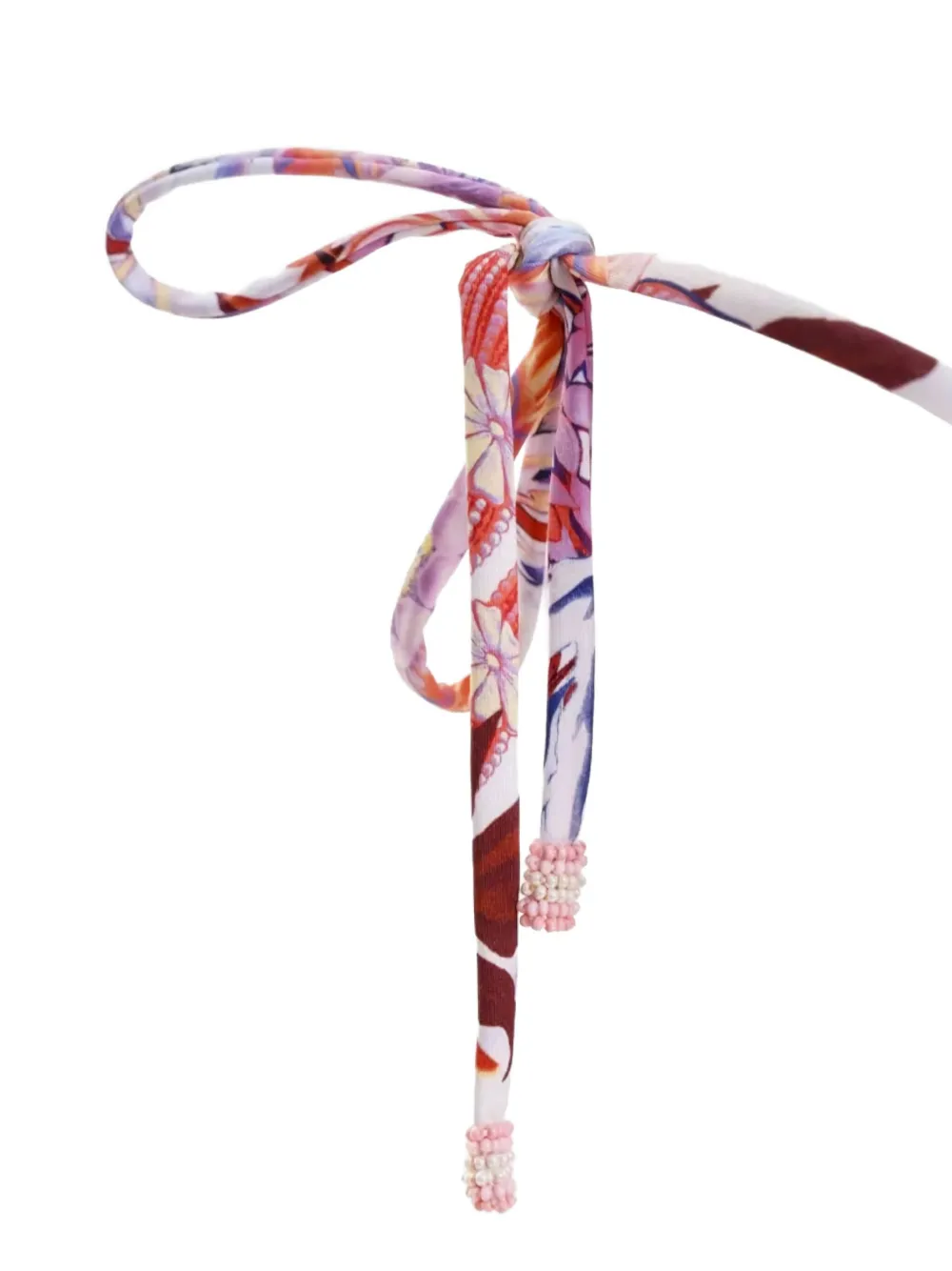 Agua Bendita Alegria Floral-print Bikini Bottoms In Pink