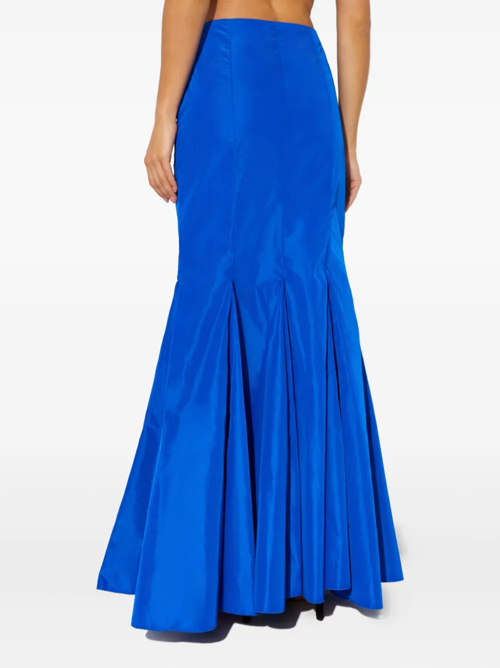 Cult Gaia Jori Slit Flared Maxi Skirt In Blue