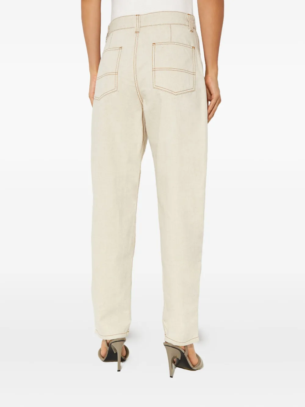 Isabel Marant Fanny Zip-pocket Jeans In Neutral