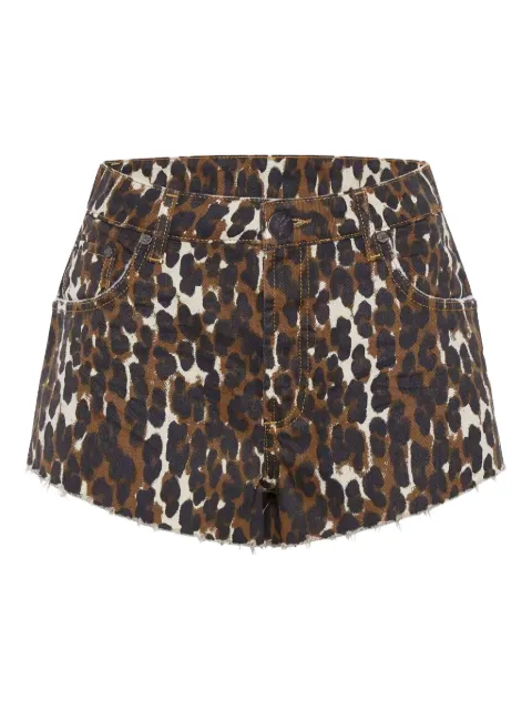 One Teaspoon Cheeky animal-print shorts
