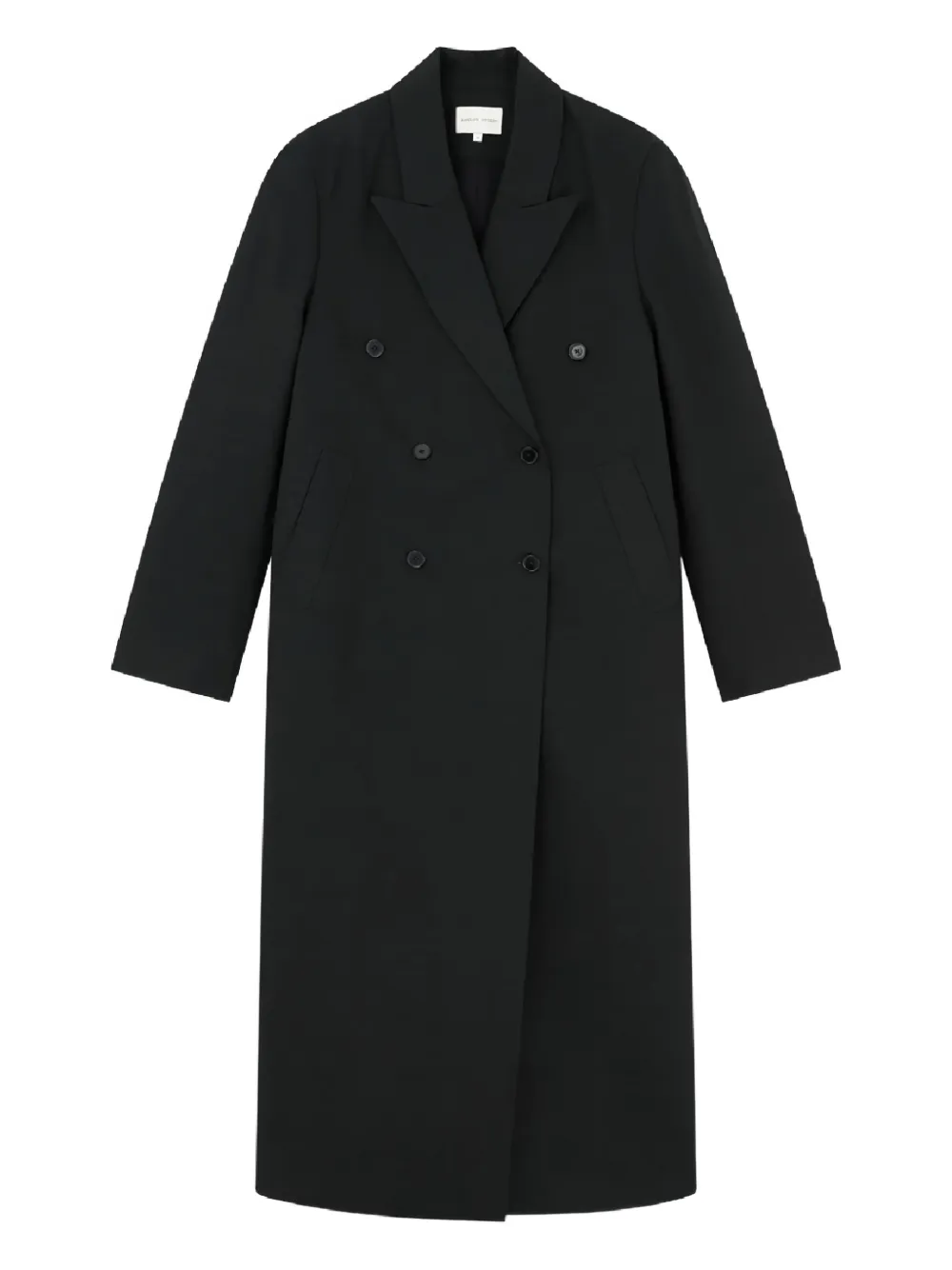 LouLou de Saison Temo lapel double-breasted coat - Black