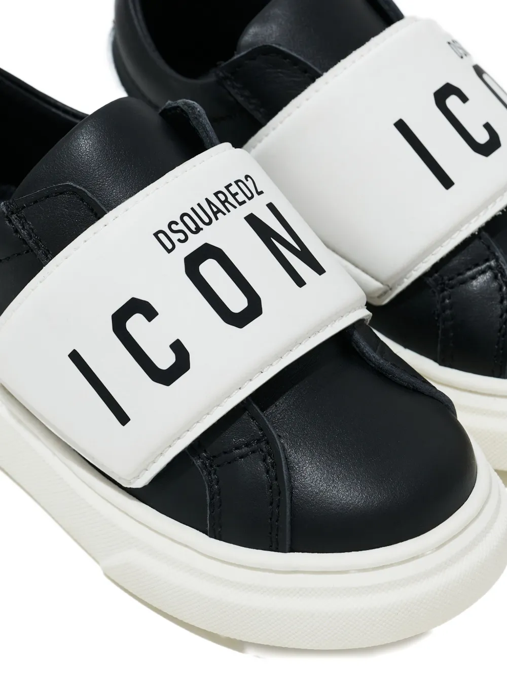 DSQUARED2 KIDS Sneakers met logoband Zwart
