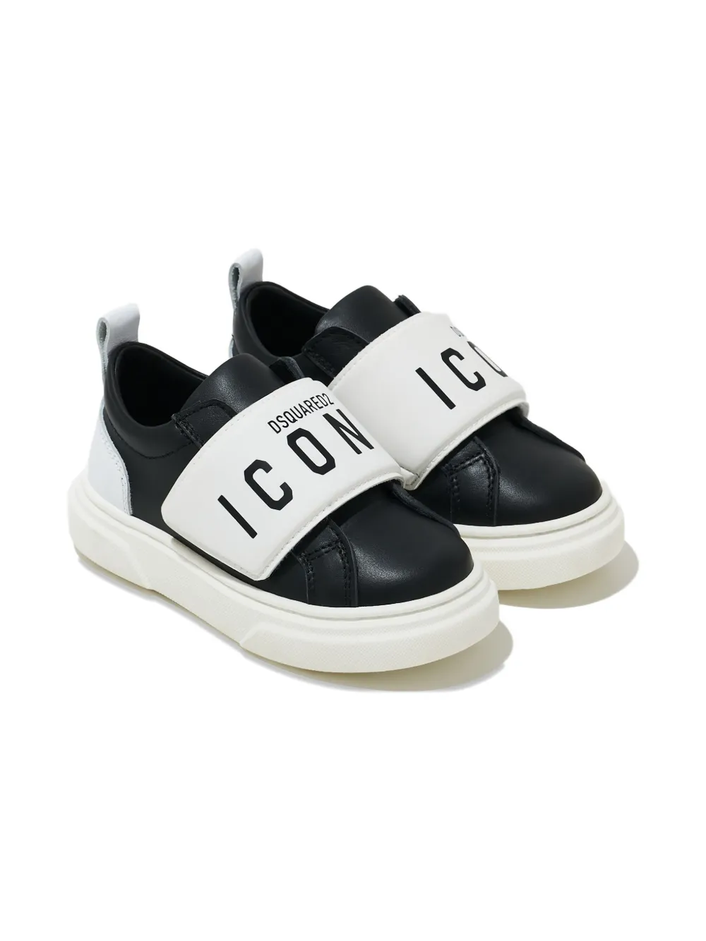DSQUARED2 KIDS Sneakers met logoband Zwart