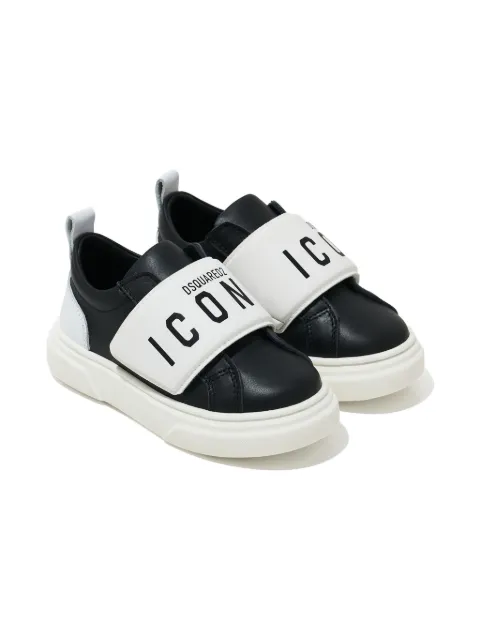 DSQUARED2 KIDS tenis con correa del logo