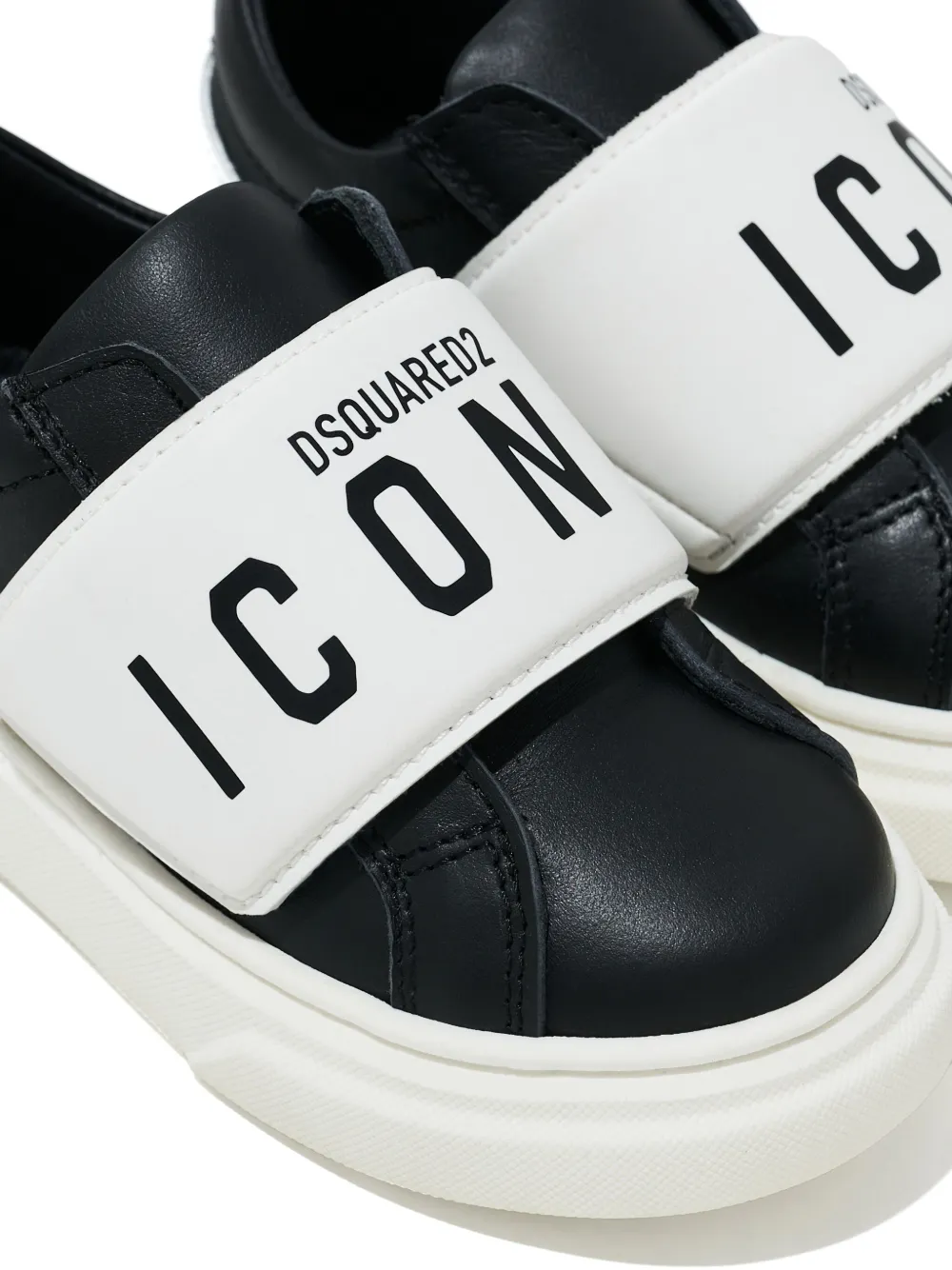 DSQUARED2 KIDS Sneakers met logoband Zwart