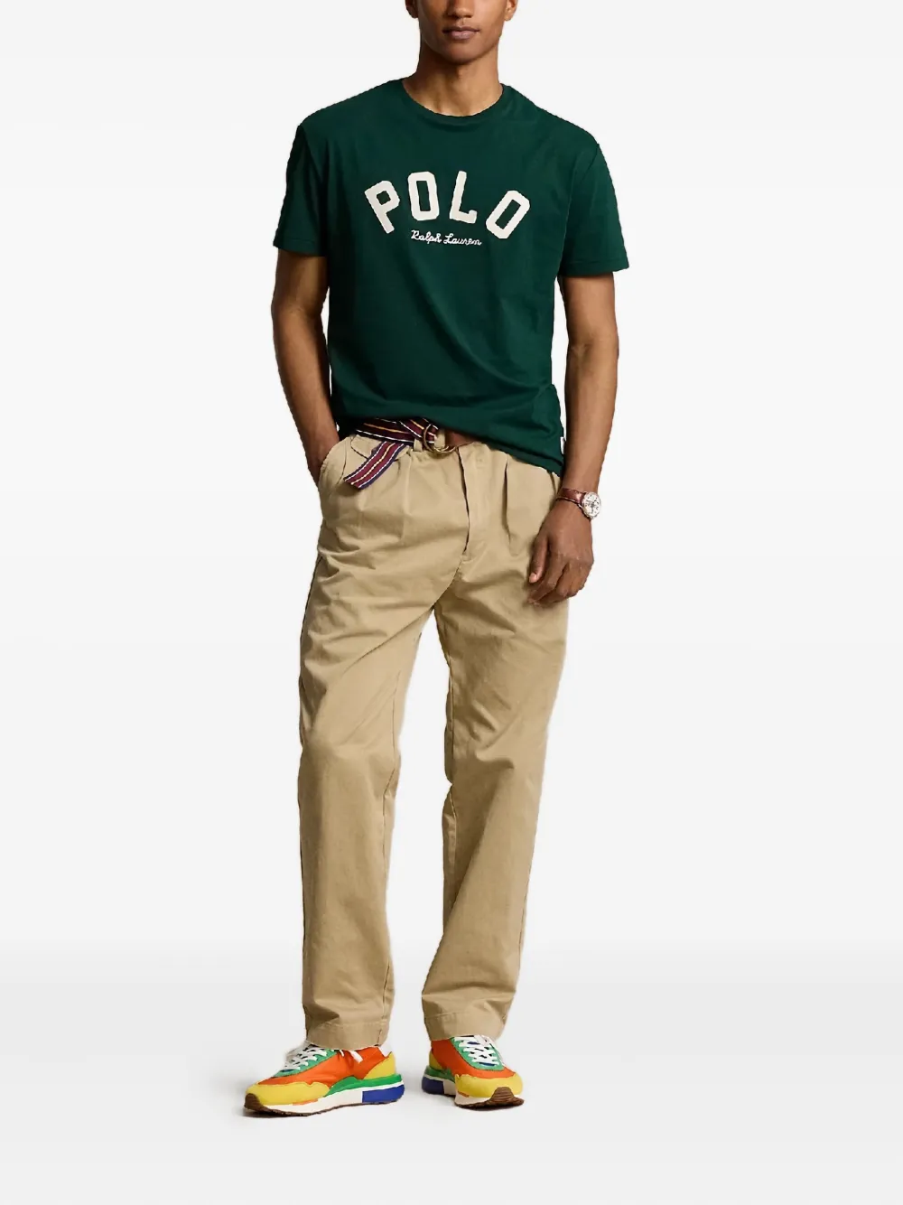 Polo Ralph Lauren T-shirt met logoprint - Groen