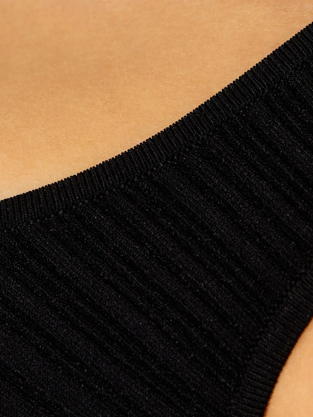 Herve Leger Sleeveless Peplum Blouse In Black