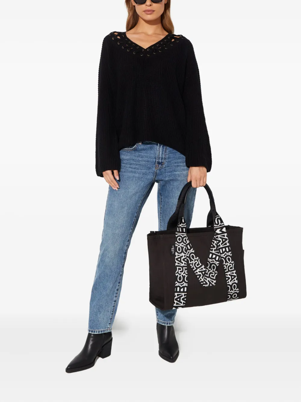 One Teaspoon braided v-neck sneakers | Knitted Sweaters | Image 2