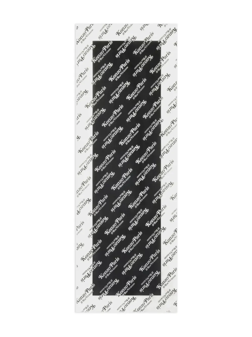 Kenzo monogram edge scarf | Black | Image 1