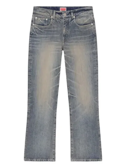 Kenzo Bara logo-patch jeans