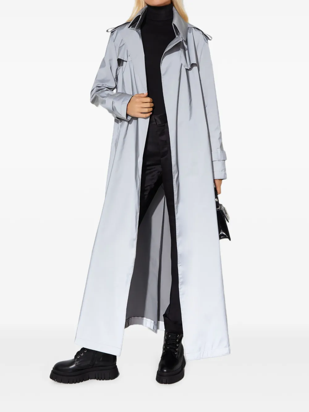 Norma Kamali Jas met dubbele rij knopen Grijs