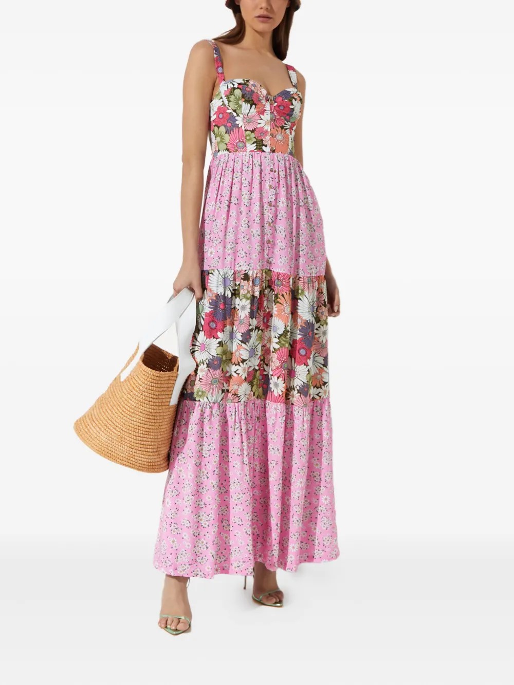 Agua Bendita Alanifloral maxi dress - Roze