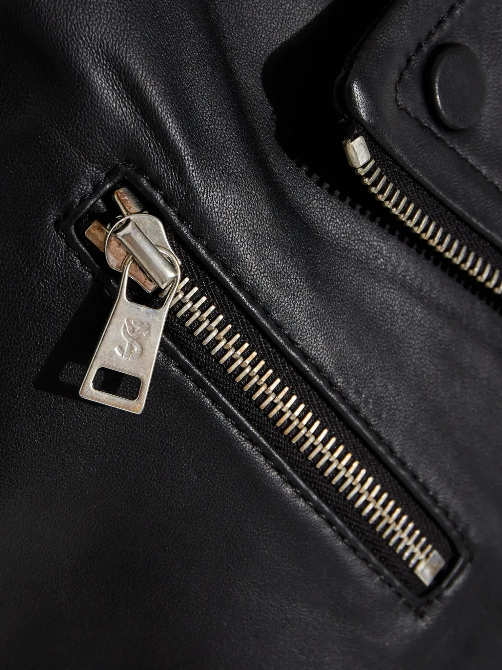 Yves Salomon Zip-up Leather Jacket In Black