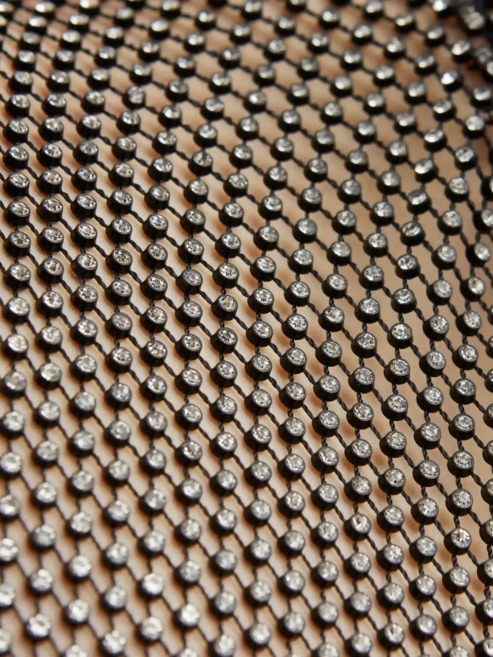 Santa Brands Maxi-jurk verfraaid met mesh Zwart