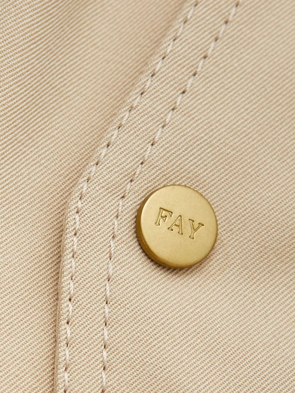 Fay Belted Hook Coat In Gray
