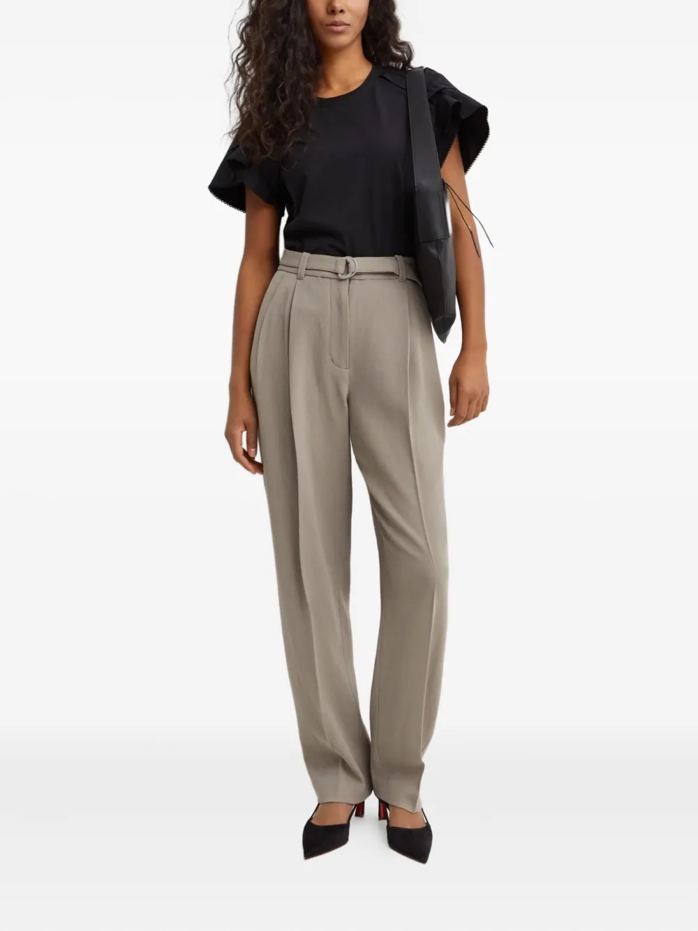 3.1 Phillip Lim Belted Trousers In Gray