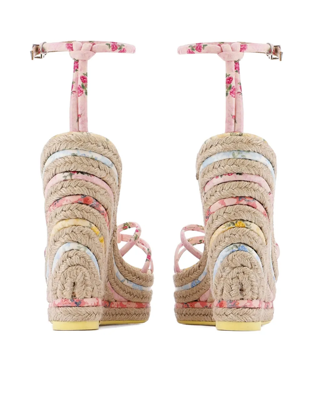Sophia Webster x Love Shack Fancy 140 mm Alina sandalen Roze