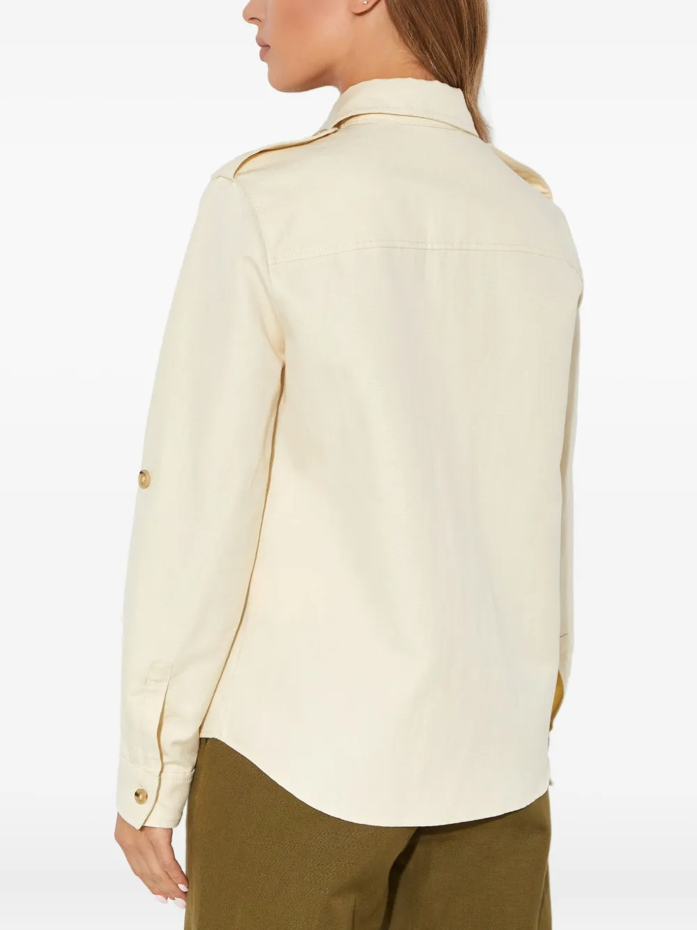 Fay Poloshirt met geborduurd logo Beige