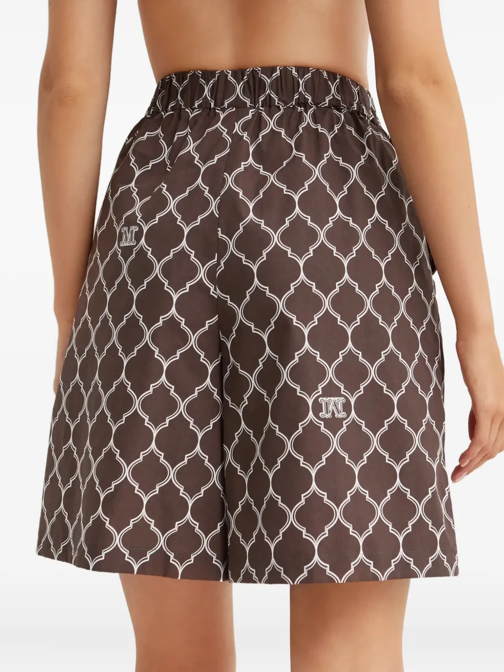 Max Mara Ululato Shorts In Brown