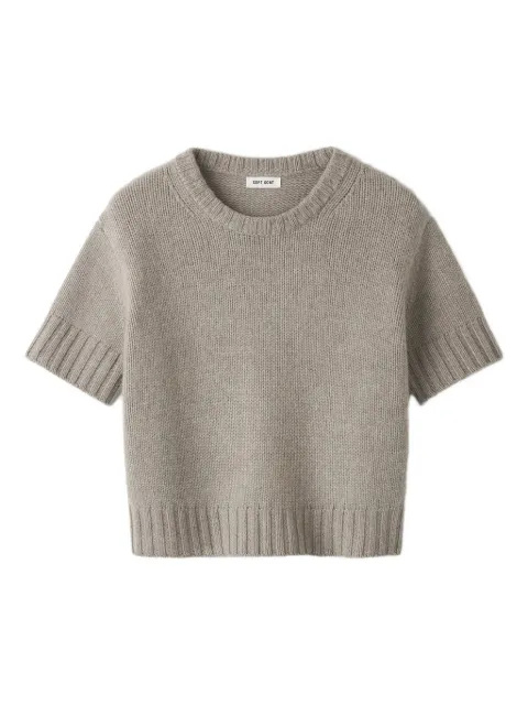 Soft Goat short-sleeve round-neck sweater