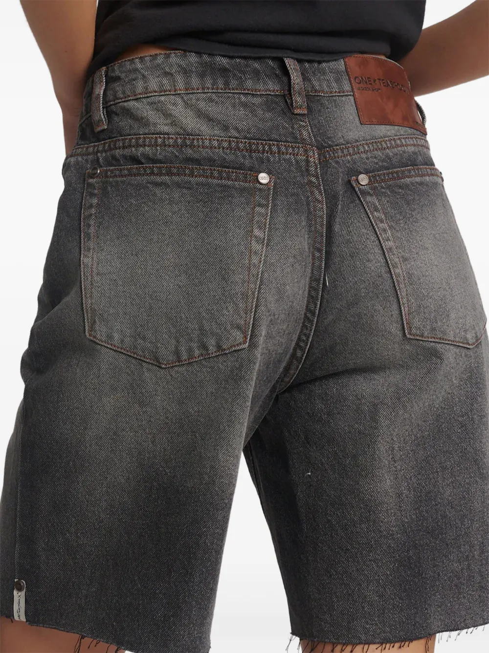 One Teaspoon Jackson Denim Shorts In Black