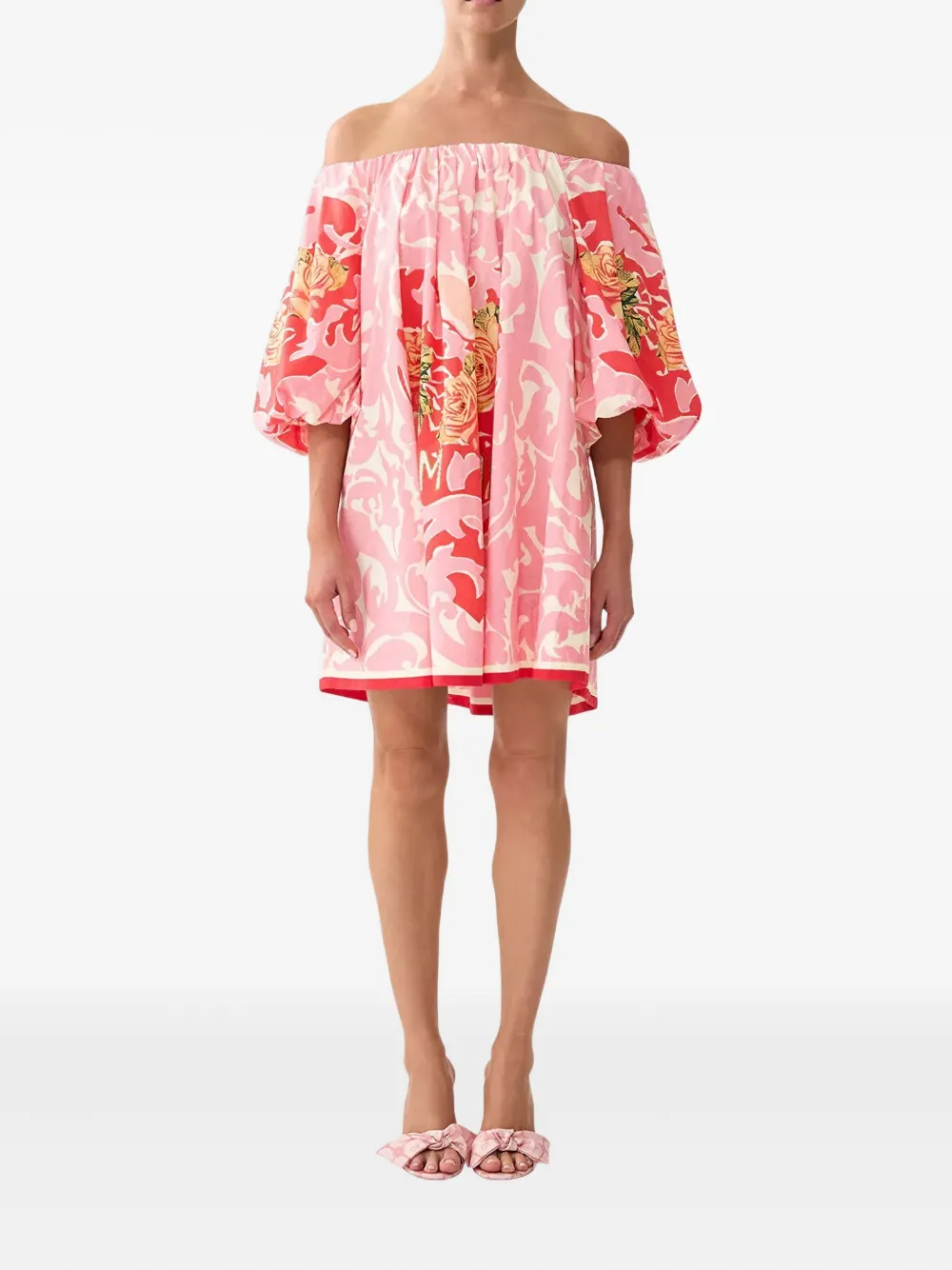 Camilla Off-shoulder mini-jurk - Roze