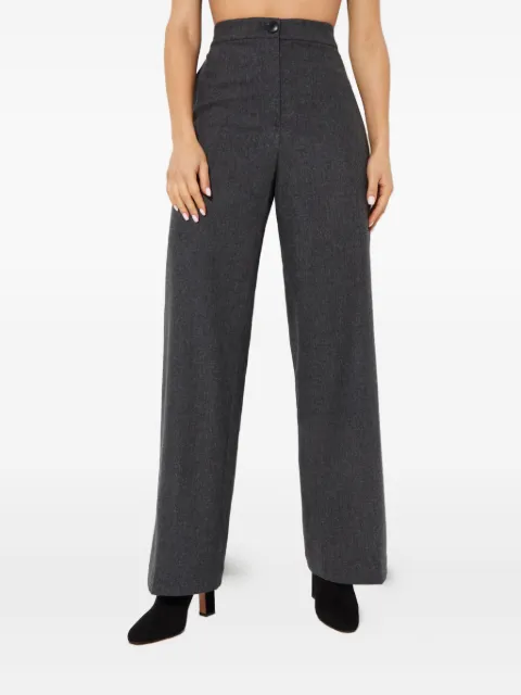 Yves Salomon buttoned wide-leg trousers