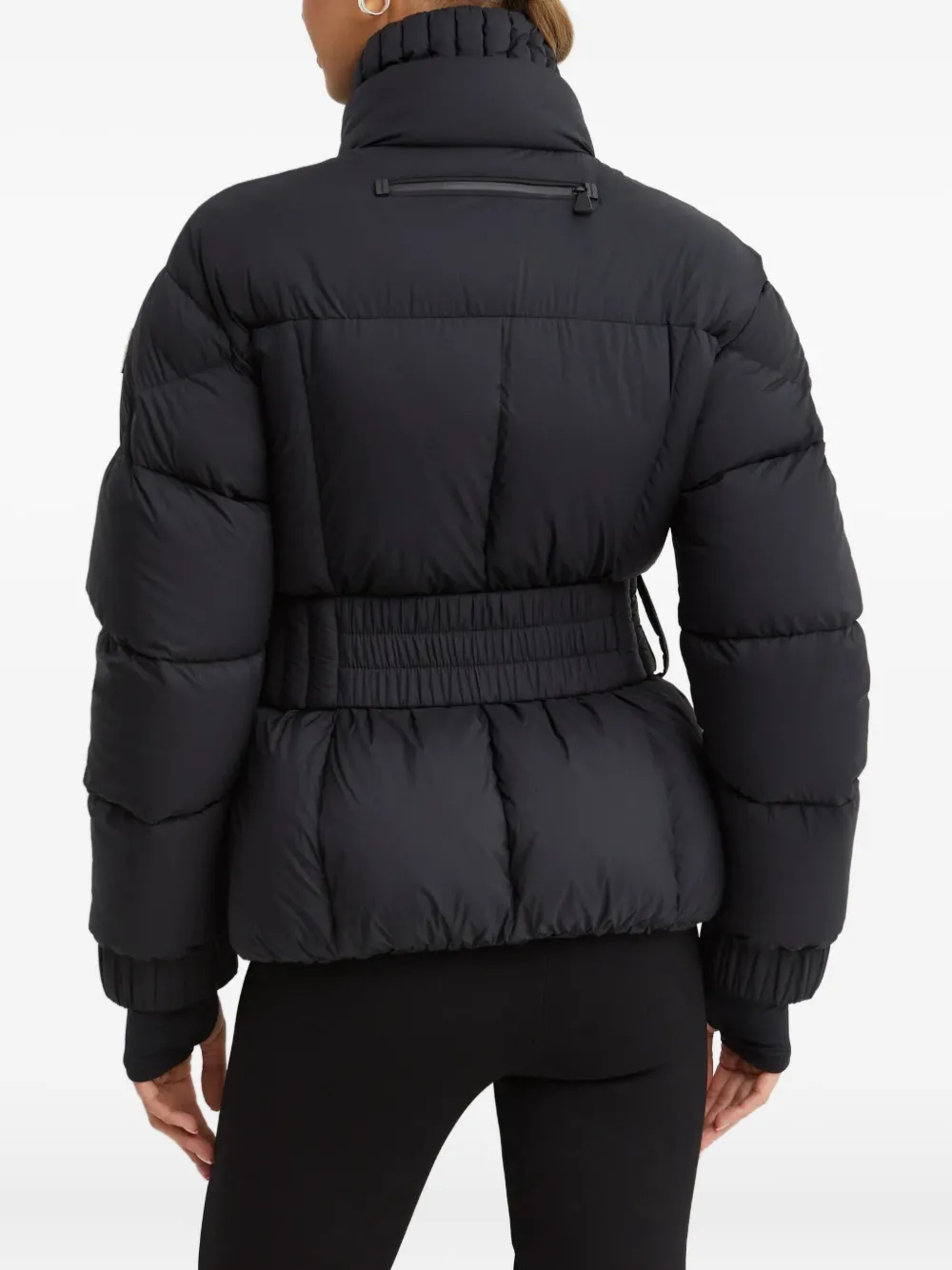 Moncler Jas met logopatch Zwart