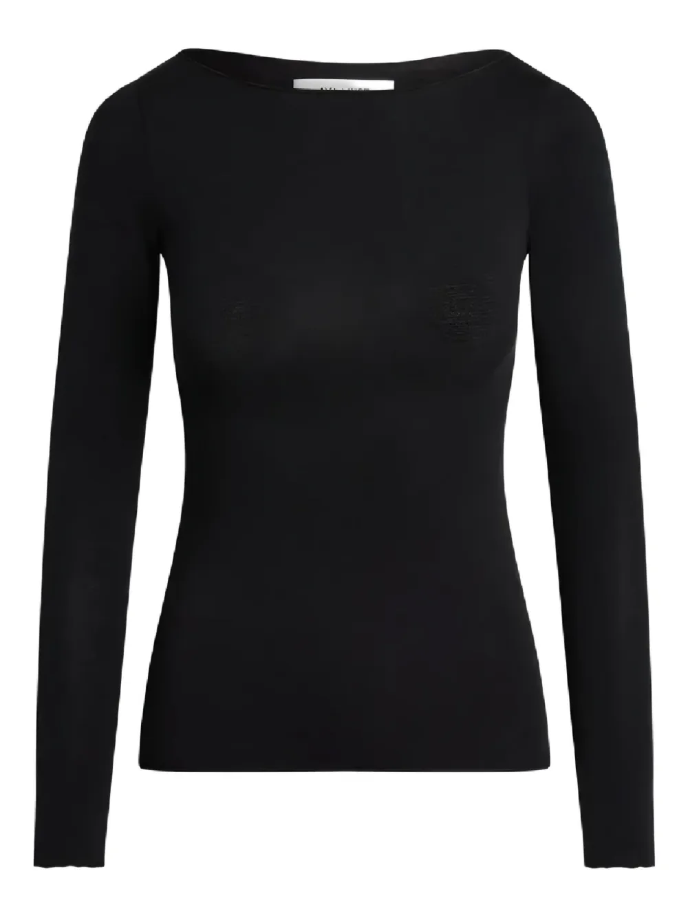 Aya Muse long-sleeve boat-neck top - Schwarz