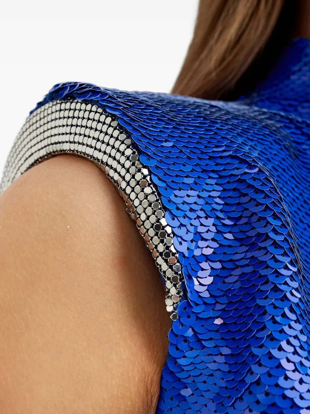 Nué Sequin Mini Dress In Blue