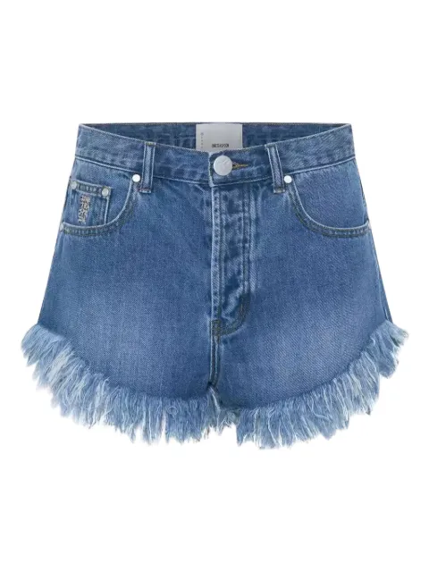 One Teaspoon frayed-hem denim shorts