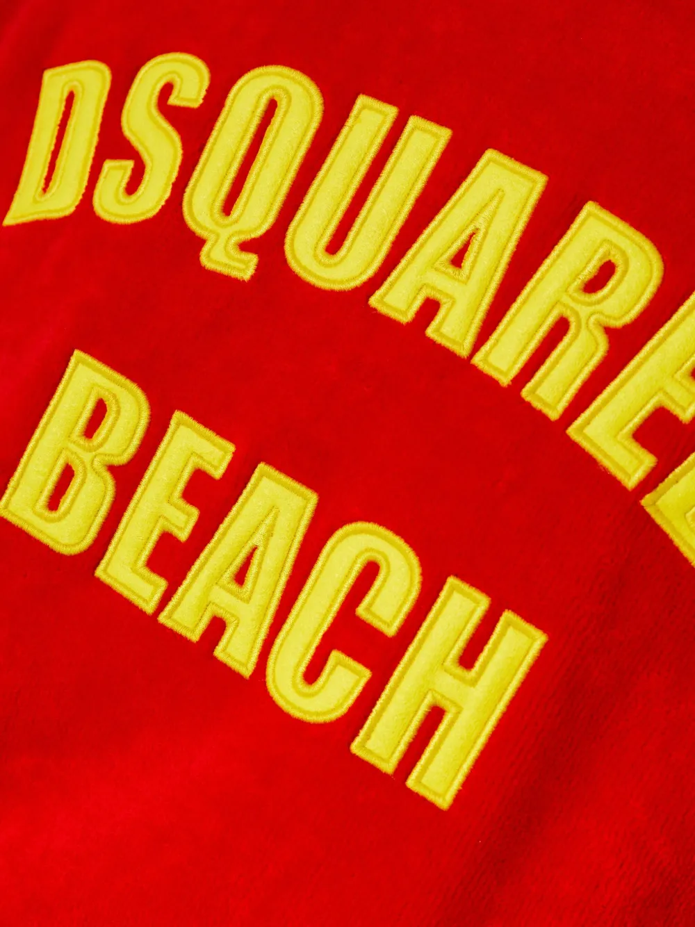 DSQUARED2 Strandkleding met gestrikte taille Rood