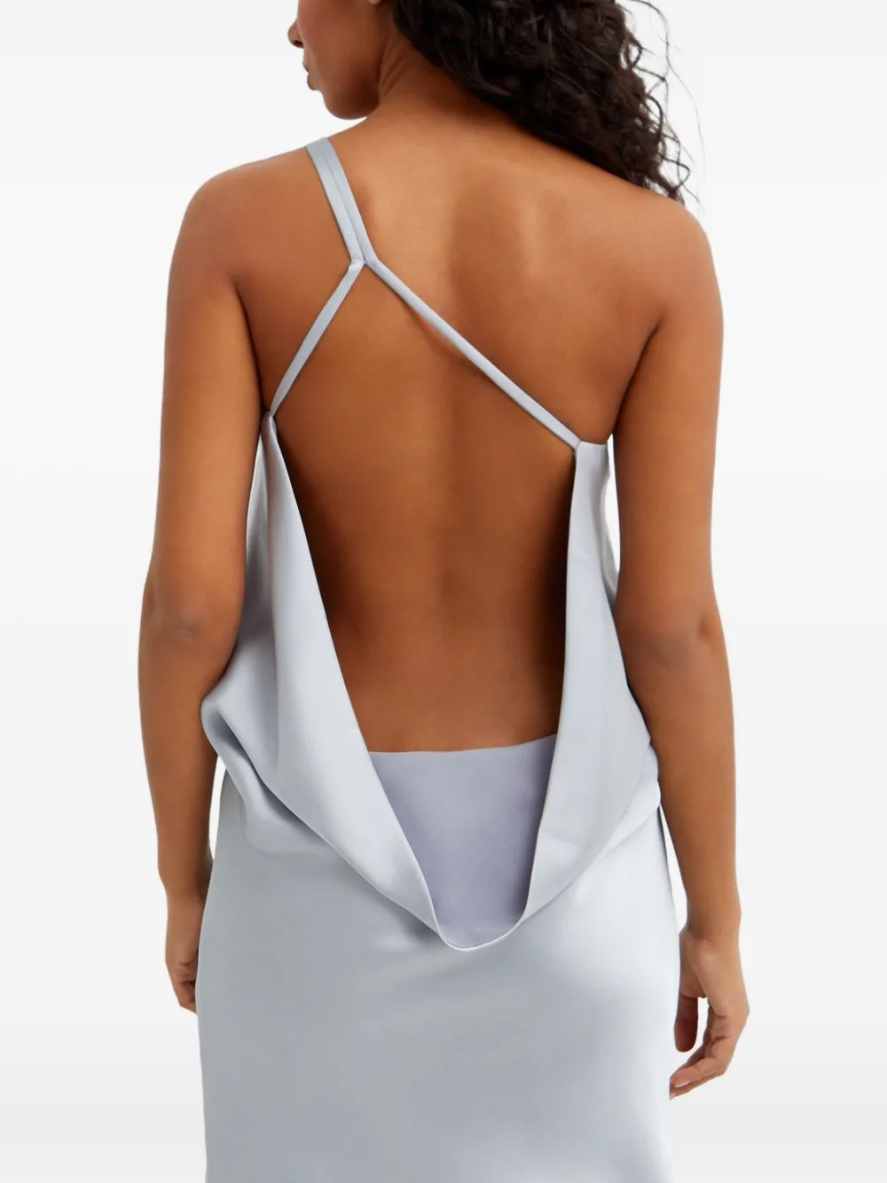 Norma Kamali Mini-jurk met open rug Grijs