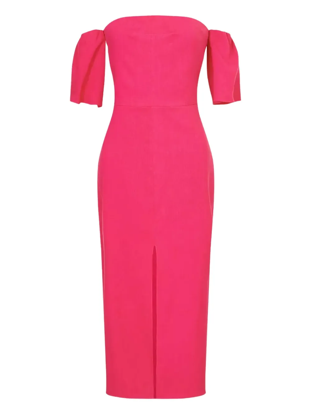 Isabel Marant Stony Puff-sleeve Midi Dress In Pink