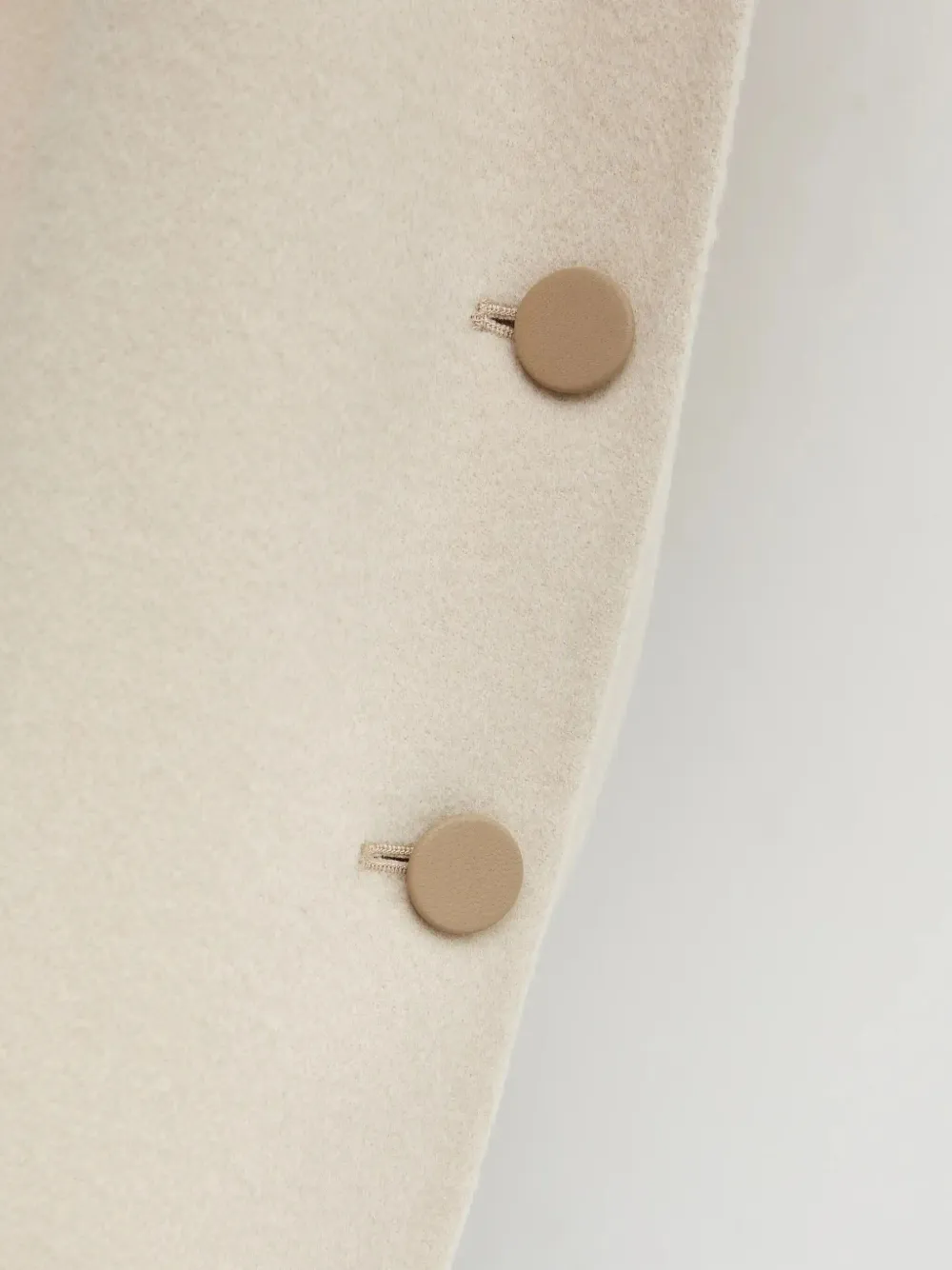 Yves Salomon Buttoned Cape In Neutral