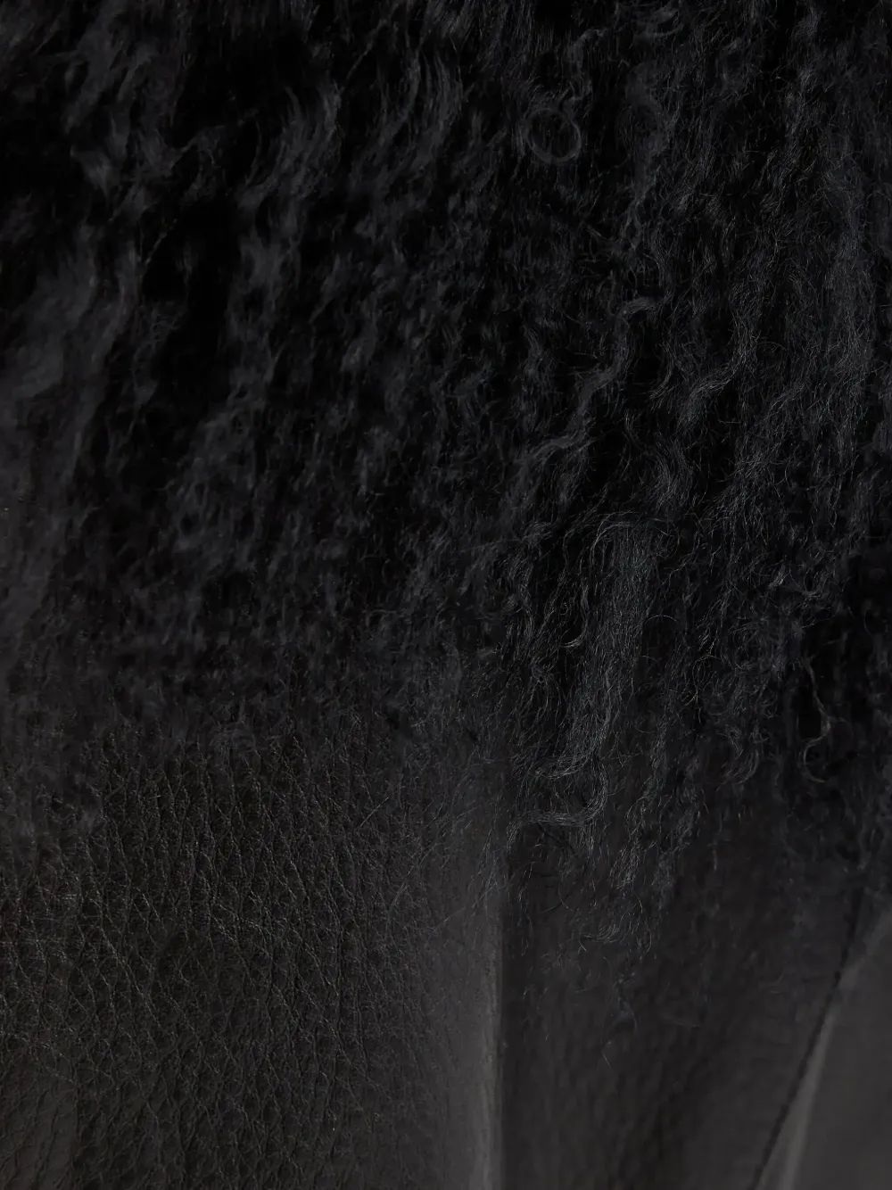 Manokhi Maira jack met afneembare kraag Zwart