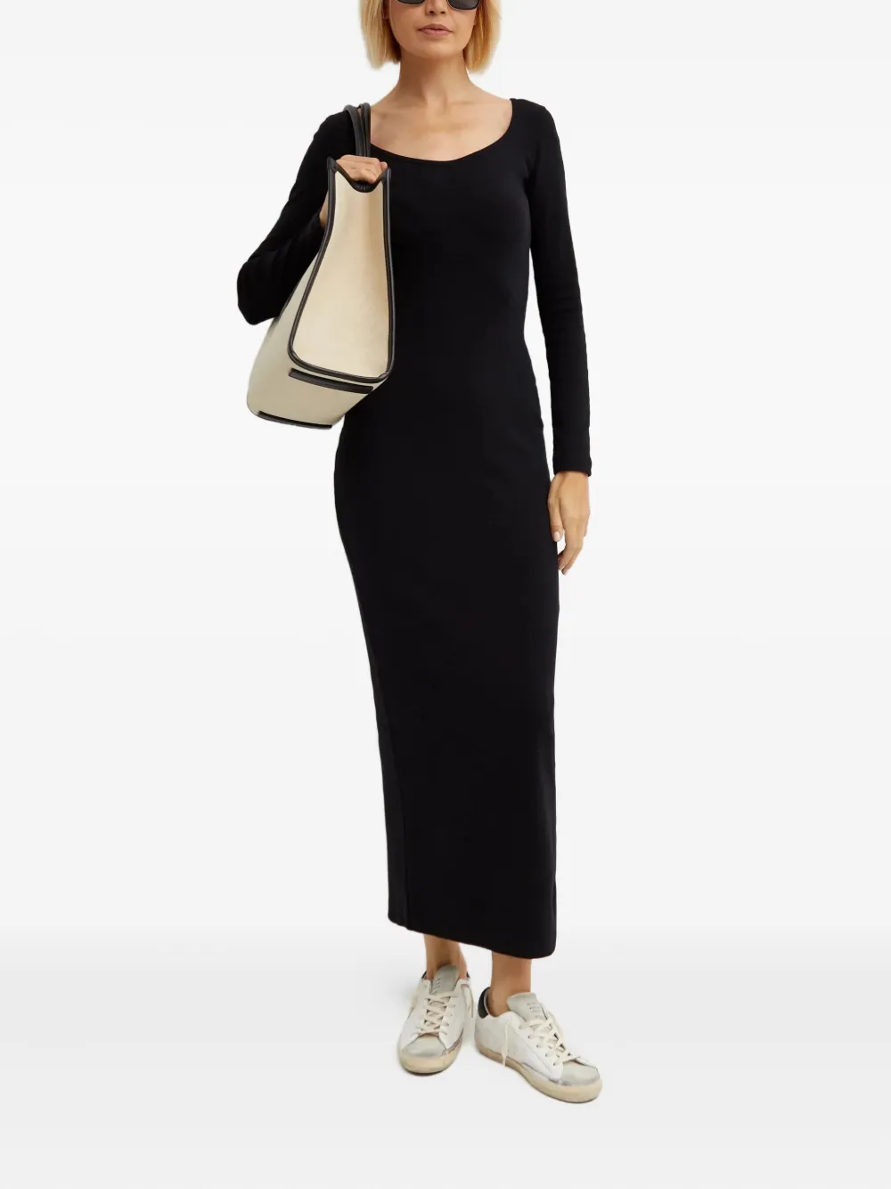 Kenzo Boke Flower 2.0 midi-jurk met lange mouwen Zwart