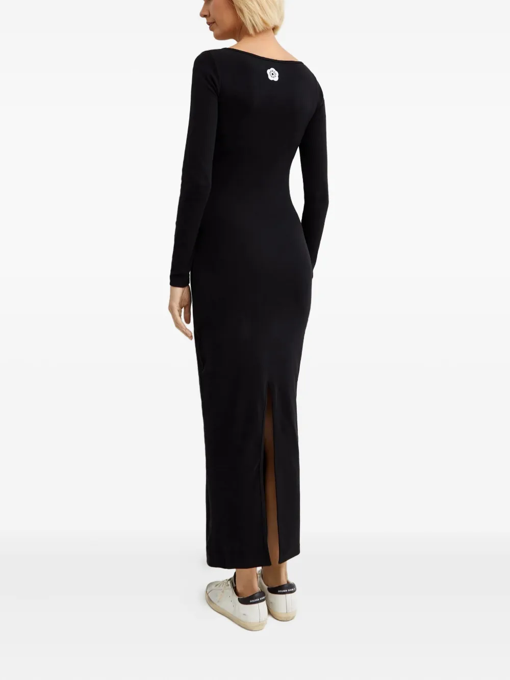 Kenzo Boke Flower 2.0 midi-jurk met lange mouwen Zwart