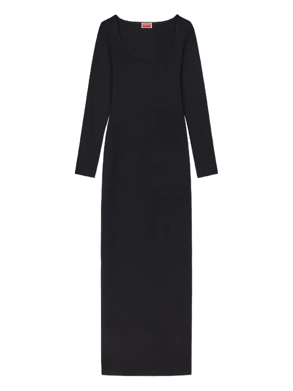 Kenzo Boke Flower 2.0 long-sleeve midi dress - Nero