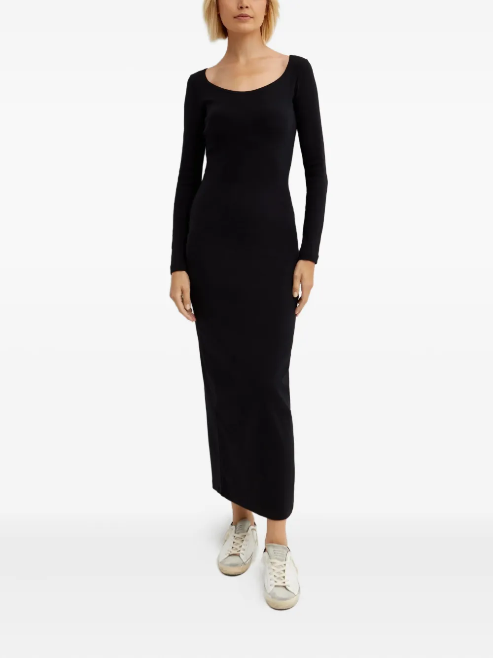 Kenzo Boke Flower 2.0 midi-jurk met lange mouwen - Zwart