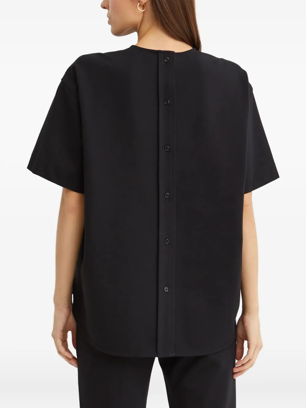 Theory T-shirt met ronde hals Zwart