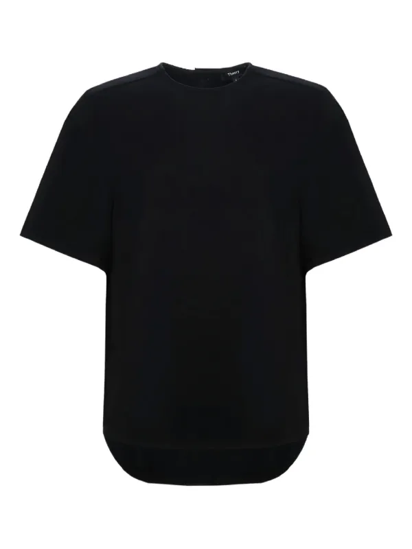 Theory クルーネック Tシャツ | ブラック | FARFETCH JP