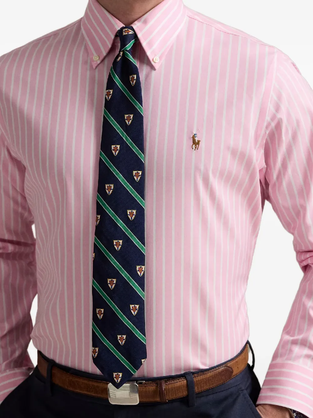 Polo Ralph Lauren Gestreept katoenen overhemd Roze